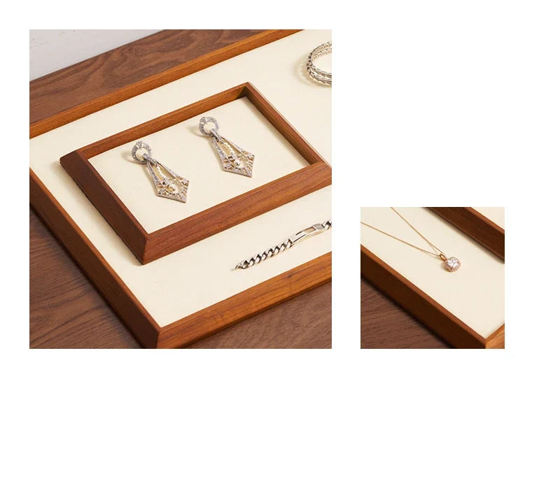 Elegant Wooden Tray for Bracelet Storage and Organization