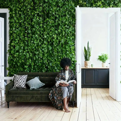 Wall Decor with Ivy Garland