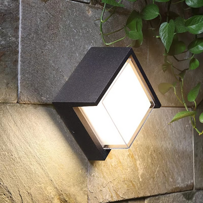Solar-Powered Wall Light with Motion Detection for Outdoor Safety