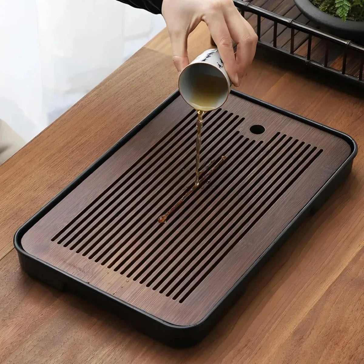Removable Bamboo Serving Tray for Tea