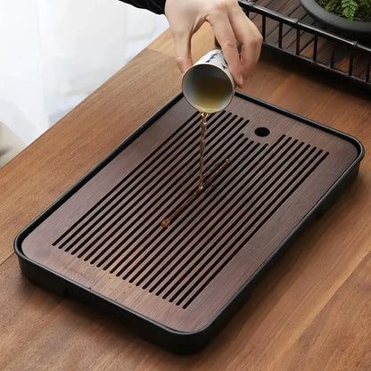 Removable Bamboo Serving Tray for Tea