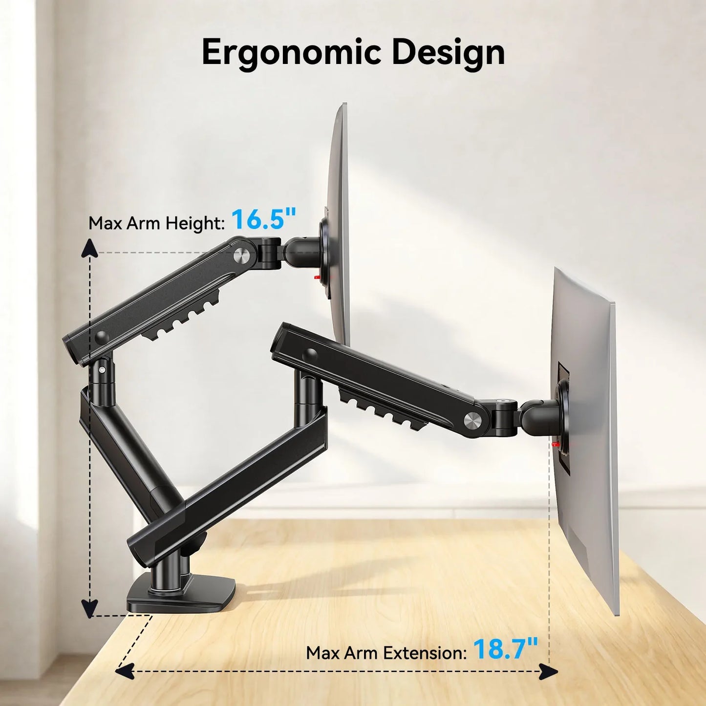 Adjustable Monitor Stand with MechaSpring Technology