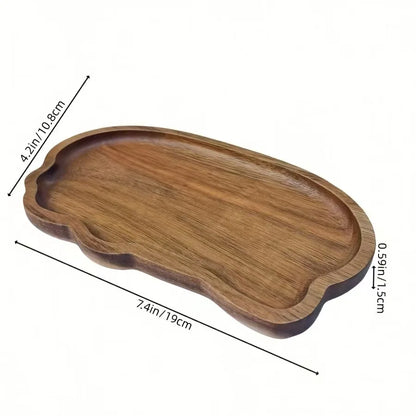 Wooden Tray for Bathroom Sink in Acacia Finish