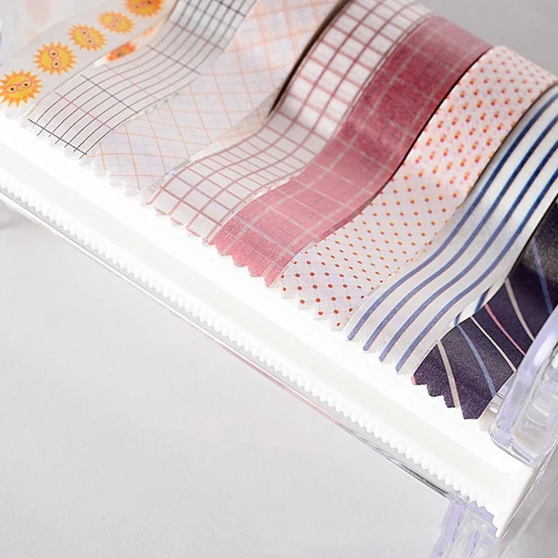Washi Tape Storage Organizer with Cutting Tool Compartment