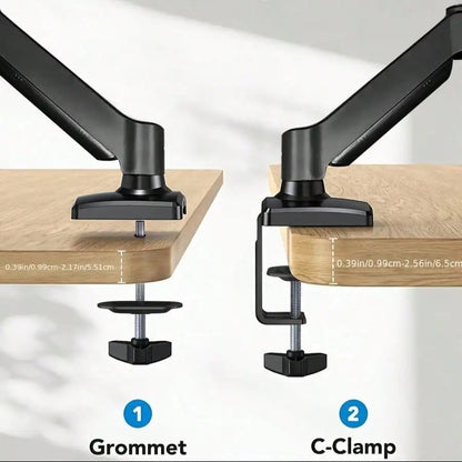 Dual Monitor Stand with Gas Spring Mechanism
