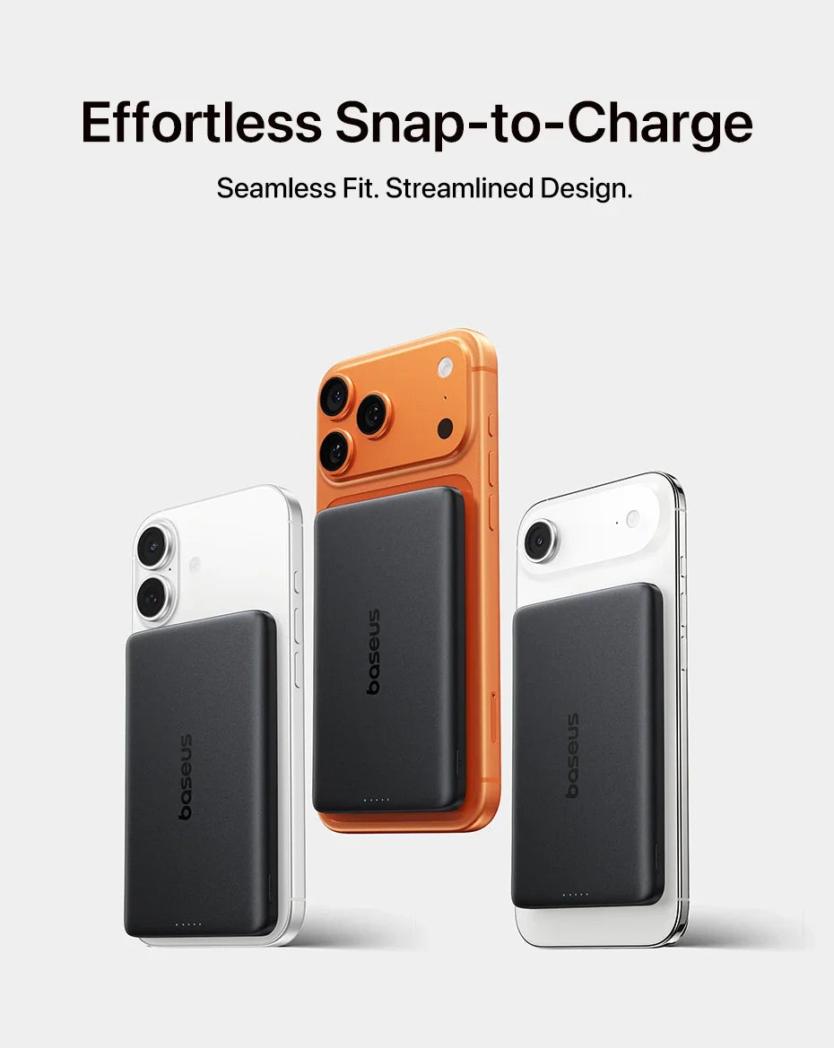Wireless Power Bank with Magnetic Attachment