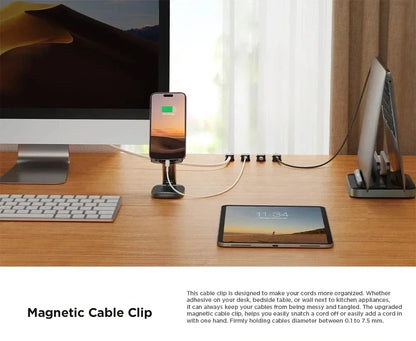 Holder for Magnetic Cables and Clips