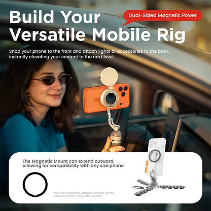 Tripod with Magnetic Suction Feature