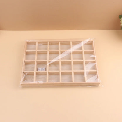 Display Wooden Jewelry Organizer with Tiered Design