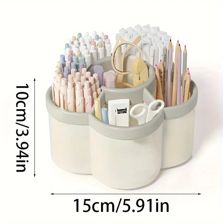 Desktop Pen Organizer with 360-Degree Rotation