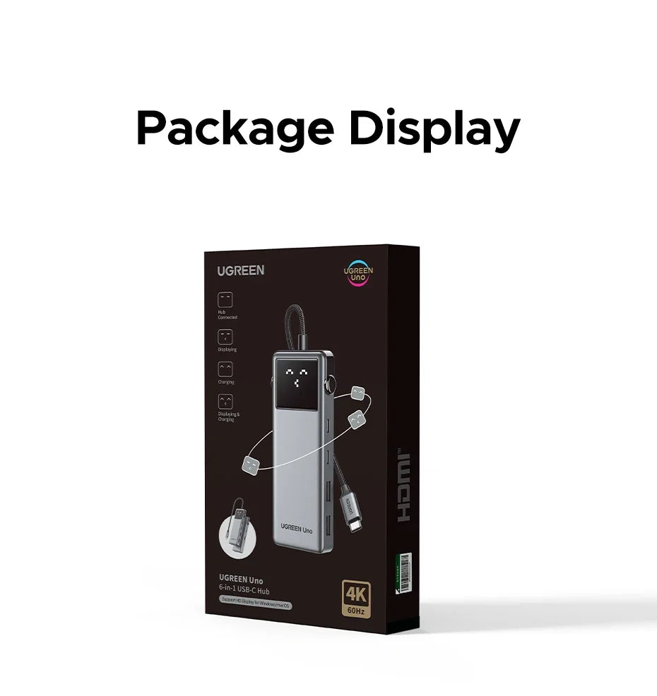 6-Port Docking Station with Multiple Connectivity Options