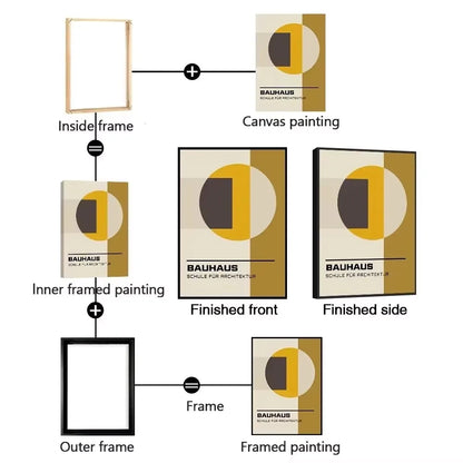 Canvas Frame Kit with Metal and Wooden Elements