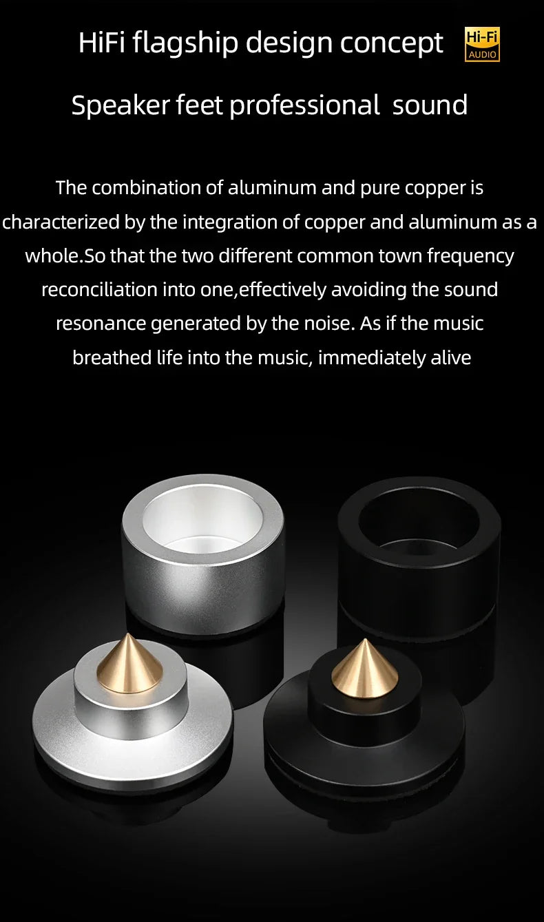 Set of 4 Speaker Spike Feet for HiFi Systems