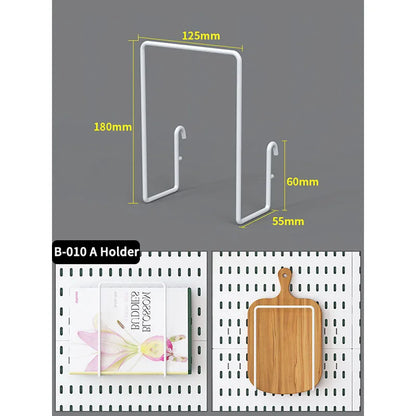 Desktop Organizer with Pegboard Design - Simple Setup, No Drilling Required