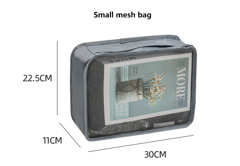 Set of Storage Cubes for Travel Packing