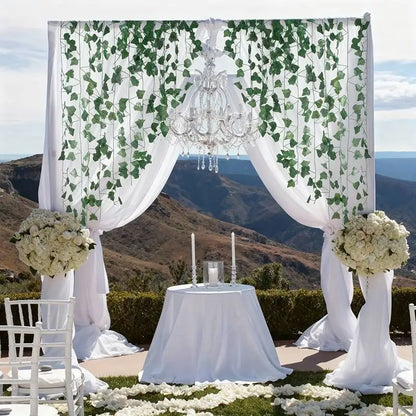 Wall Decor with Ivy Garland