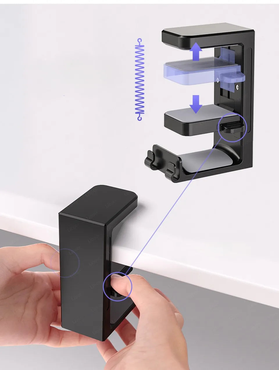 Headphone Stand with Dual Controller Holder