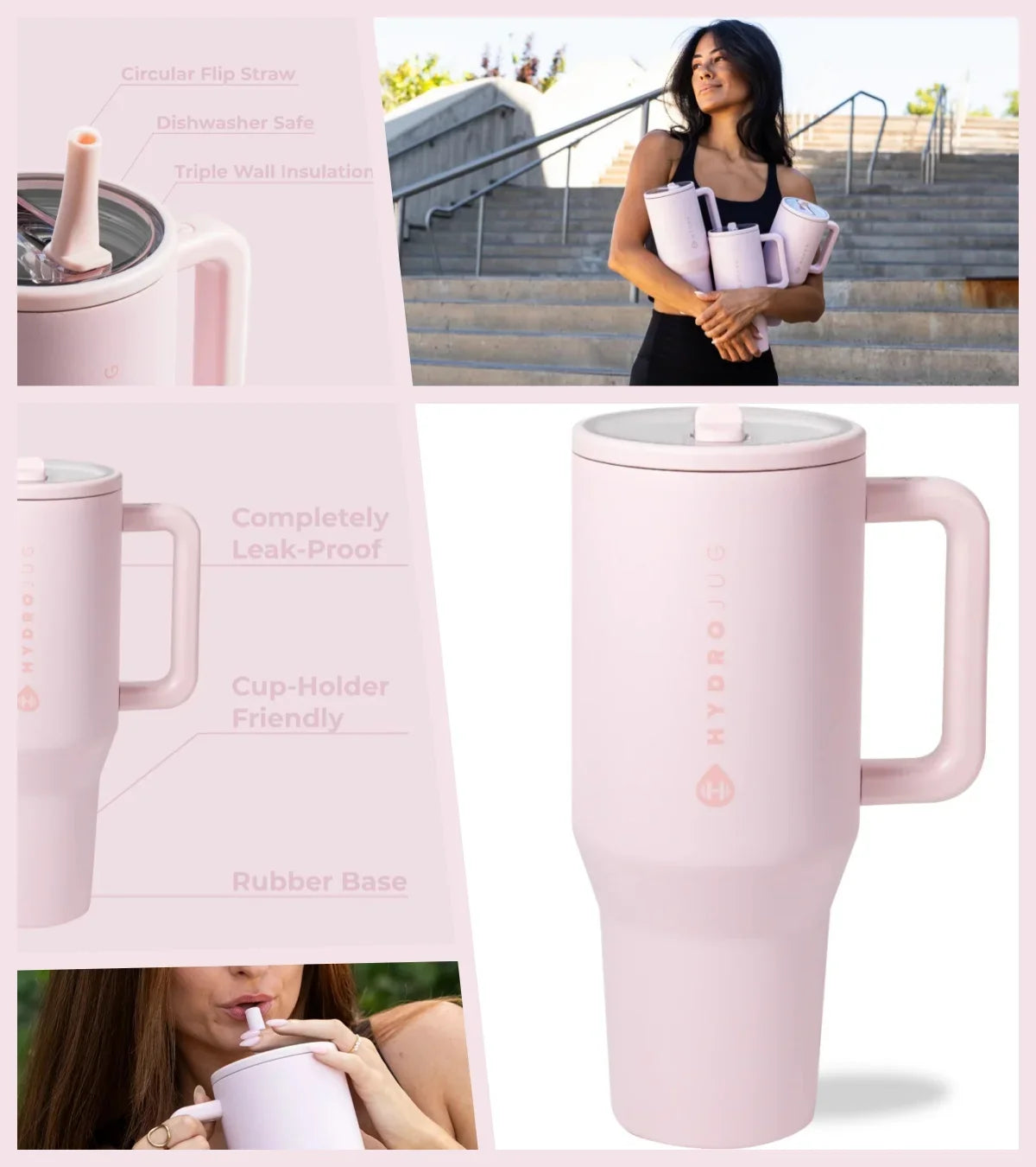 Flip Straw Insulated Tumbler