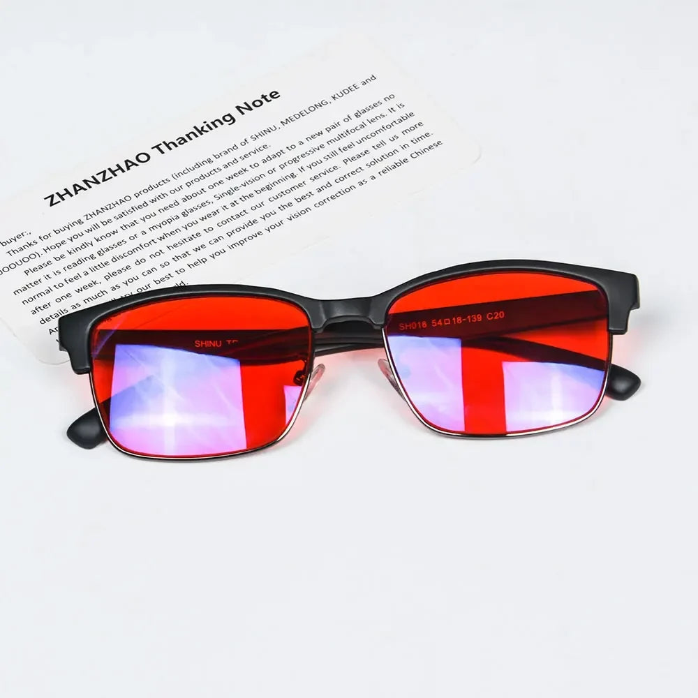 Red Lens Sleep Glasses for Better Rest
