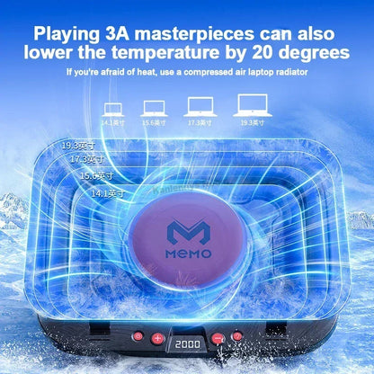 Cooling Pad for Laptops with Adjustable Design
