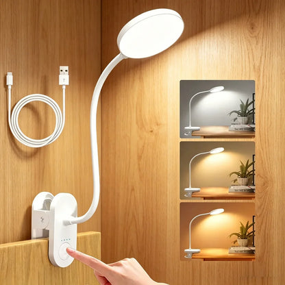 Clip-On Desk Lamp with 3.5-Inch LED Light