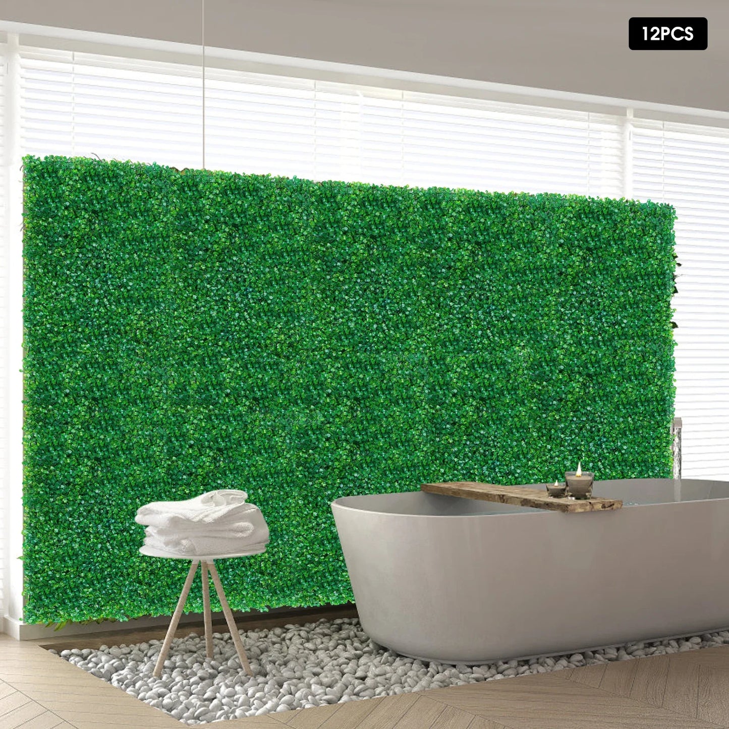 Set of 12 Faux Wall Panels for Indoor Plant Decoration