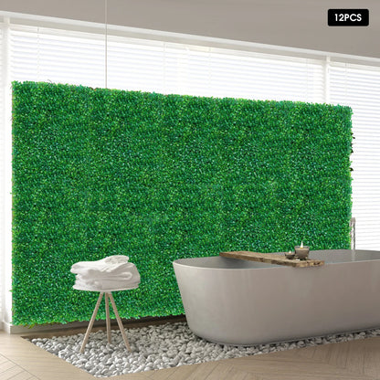 Set of 12 Faux Wall Panels for Indoor Plant Decoration