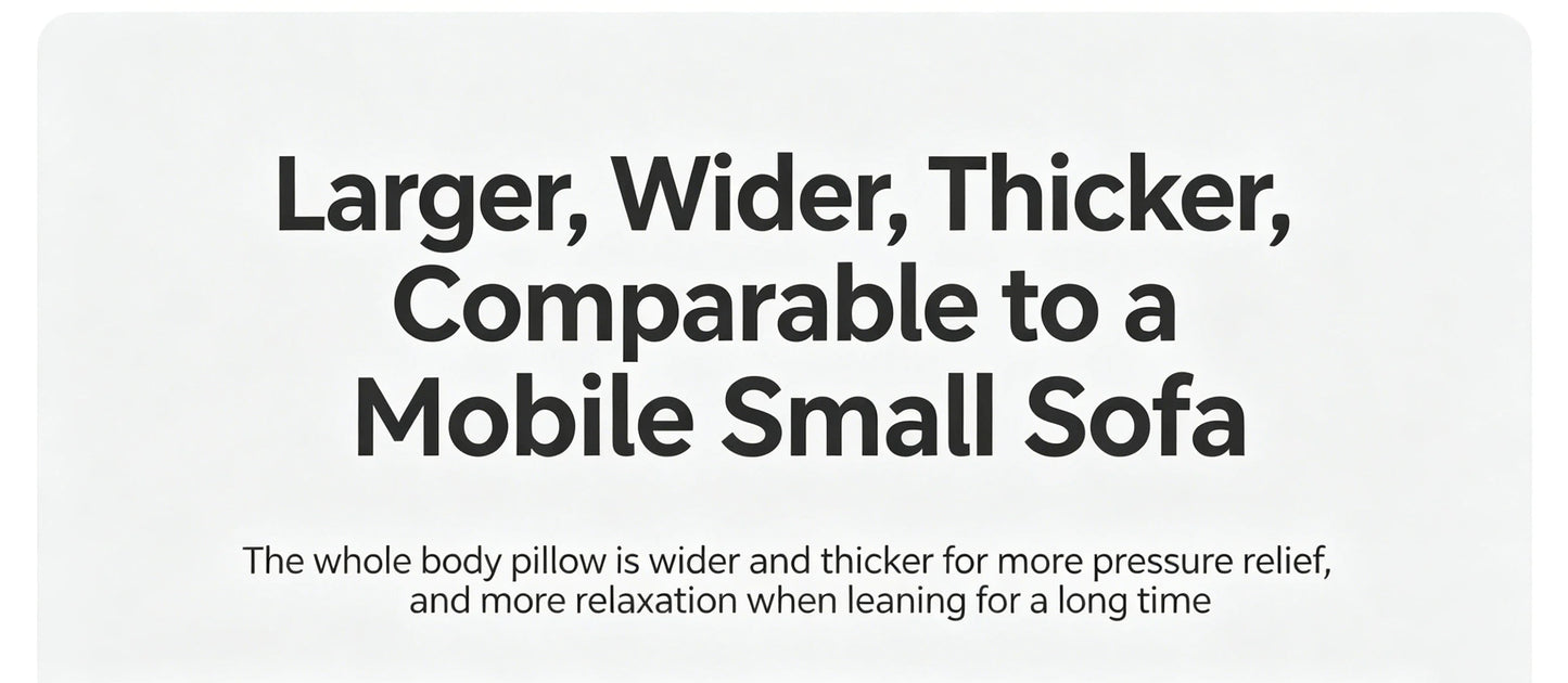 Extra Large Back Support Wedge Pillow with Ergonomic Design