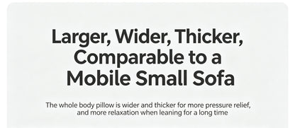 Extra Large Back Support Wedge Pillow with Ergonomic Design