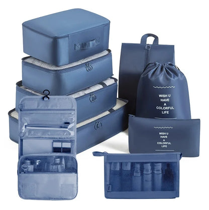 Set of Storage Cubes for Travel Packing