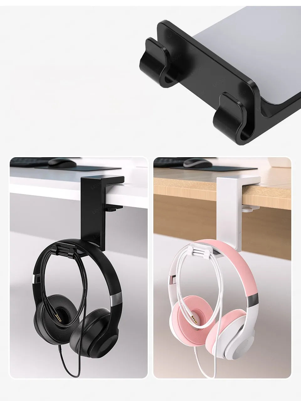 Headphone Stand with Dual Controller Holder