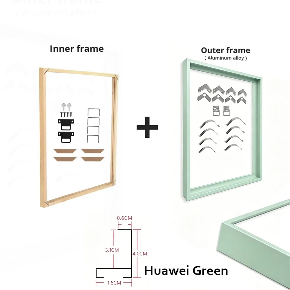 Canvas Frame Kit with Metal and Wooden Elements