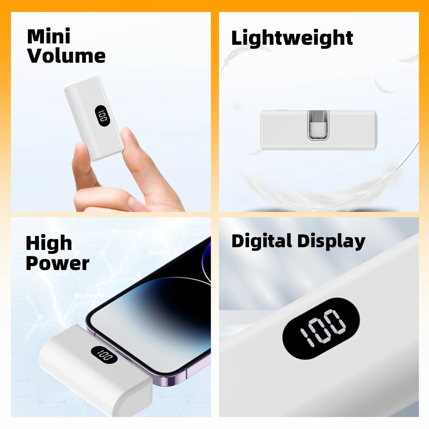 5,000mAh Type-C Portable Charger