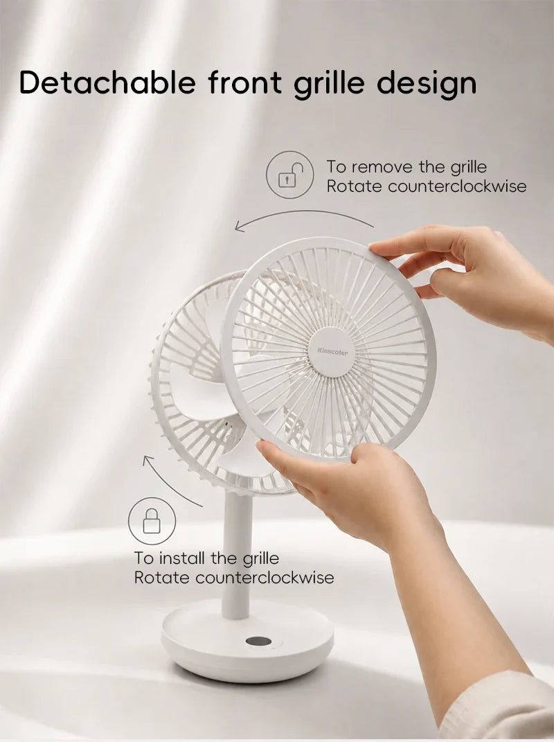 Smart Oscillating Desk Fan for Improved Airflow