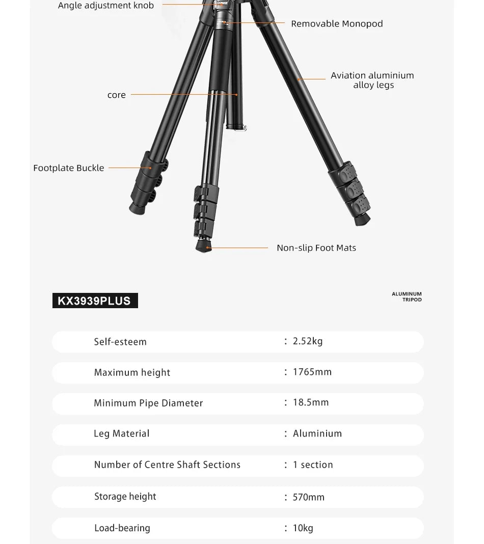 Scenic Photography Tripod for Travel Use