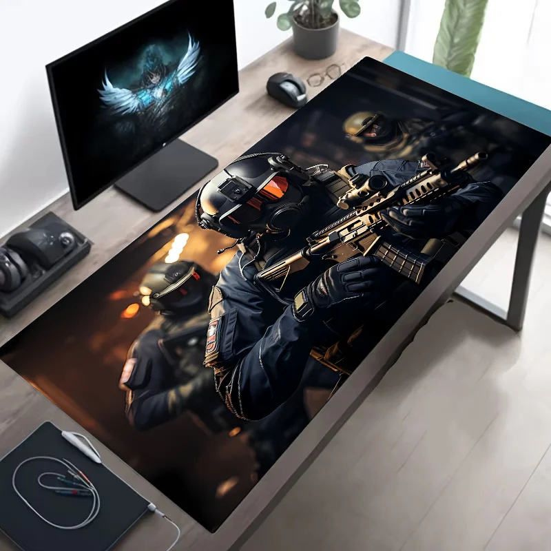Tactical Soldiers Gaming Mouse Pad - XXL Size