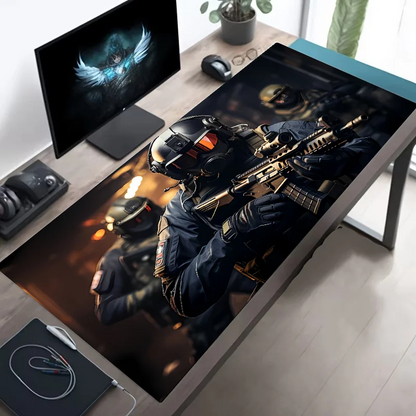 Tactical Soldiers Gaming Mouse Pad - XXL Size