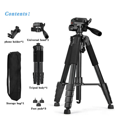 Aluminum Tripod for Cameras – 79 Inches Tall