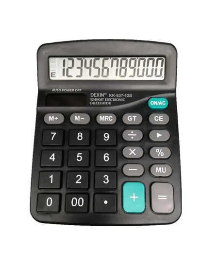 Solar-Powered Desktop Calculator with 12 Digits