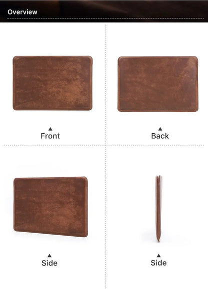 Authentic Leather Laptop Messenger Bag - Handcrafted Cowhide