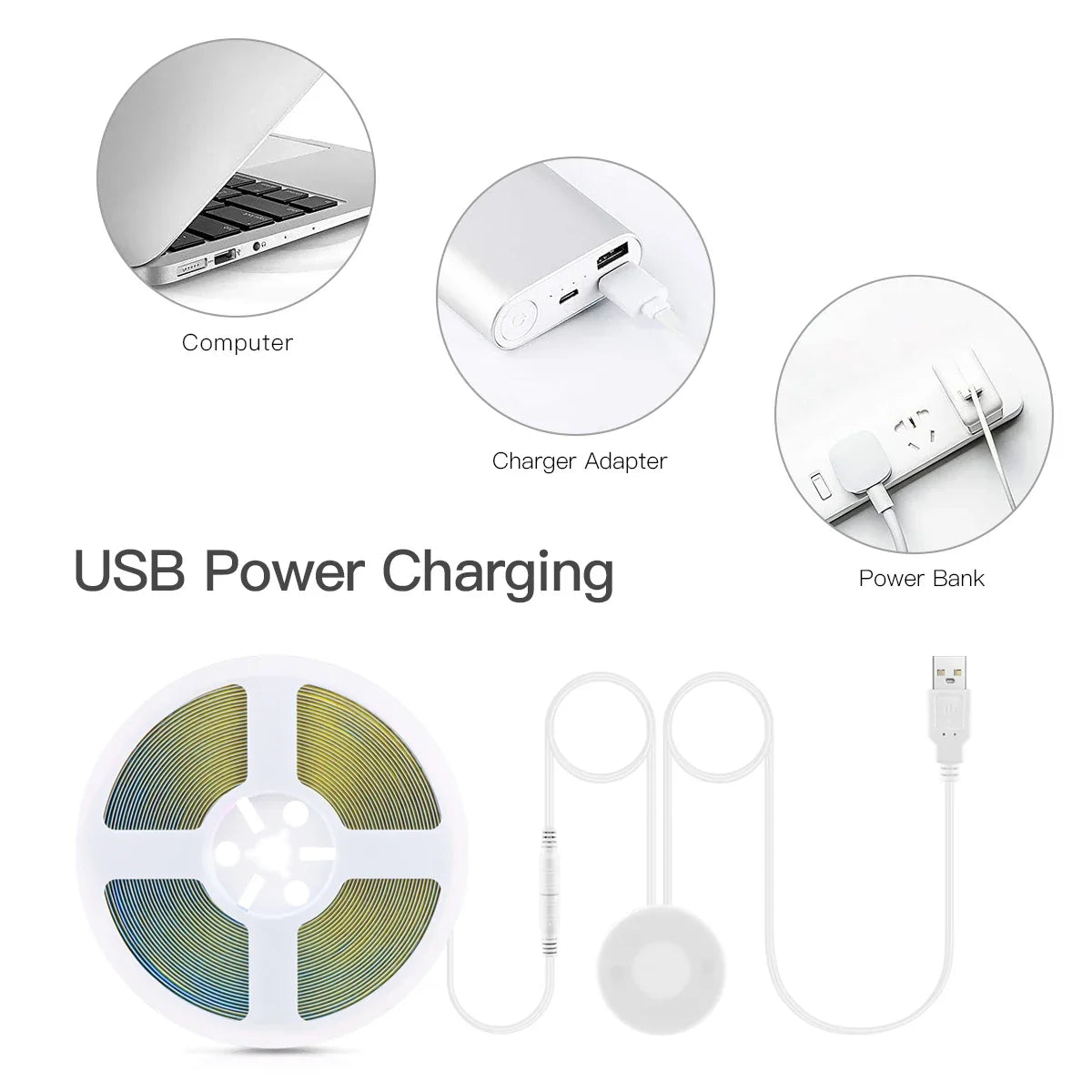 Desk Strip Light with COB LED and USB Connection