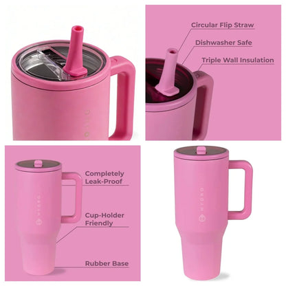 Flip Straw Insulated Tumbler