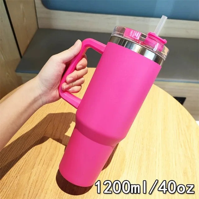 Water Bottle with Straw – Insulated Design