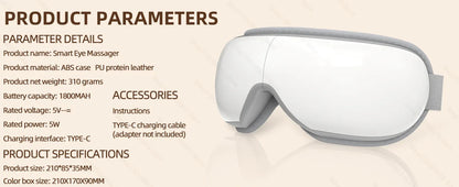 Eye Massager with Heat and Vibration Features