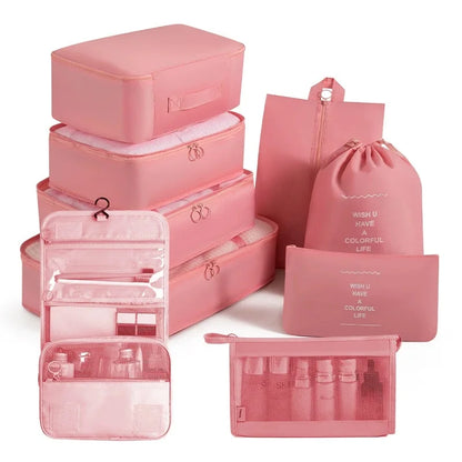 Set of Storage Cubes for Travel Packing