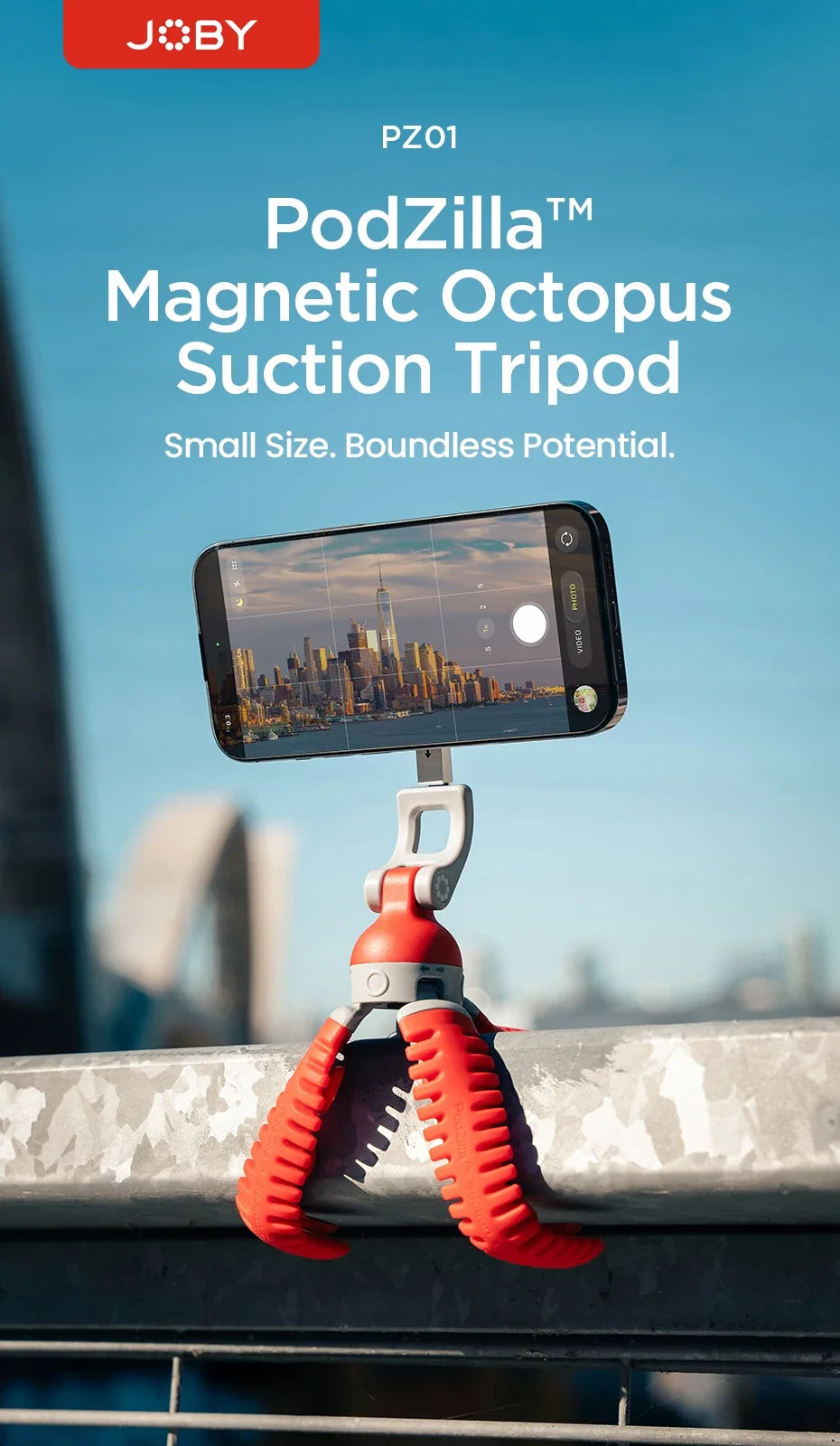 Tripod with Magnetic Suction Feature