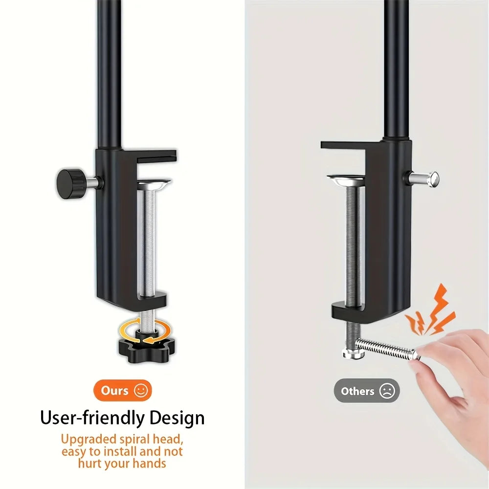 Sturdy Desk Lamp with 88 LEDs and Clamp Attachment