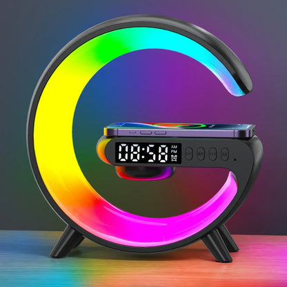 Wireless Charging Stand with RGB Alarm Clock Feature