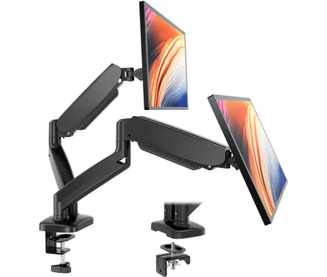 Dual Monitor Stand with Gas Spring Adjustment