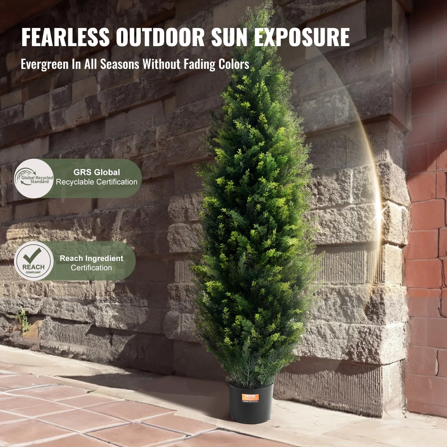 Cedar Faux Topiary Plant